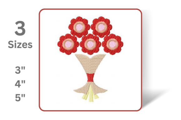Bouquet of Flowers Embroidery Design