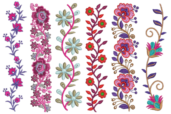 Dainty Floral Borders Set