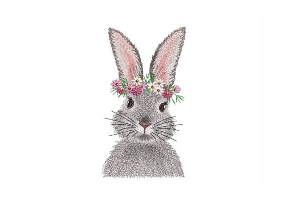 Floral Bunny: A Sweet, Stitch-Ready Design for Meaningful Handmade Gifts