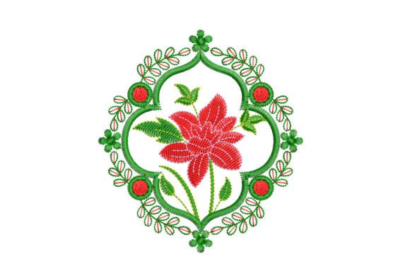 Floral Mandala Embroidery Design
