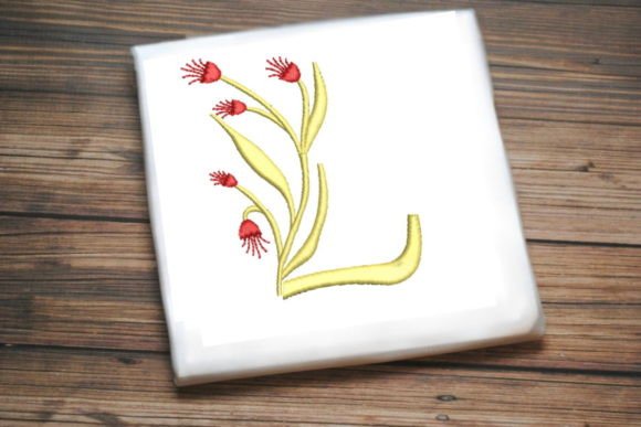 Floral Monogram Letter L: Designer Review for Branded Merch