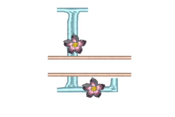 Split Floral Letter L: A Thoughtful Monogram for Meaningful Gifts